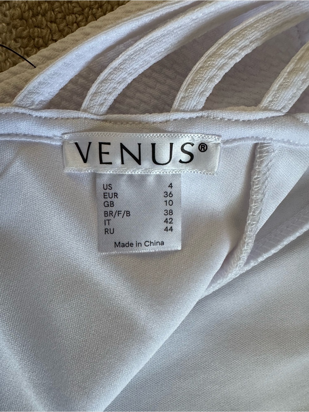 VENUS White Strappy Mermaid Maxi Dress Formal Evening Gown Wedding Bridal Size 4 - Picture 3 of 11